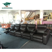 High Quality Genuine Leather Sofa Recliner Movie Theater with Recliners, Reclining Movie Seats